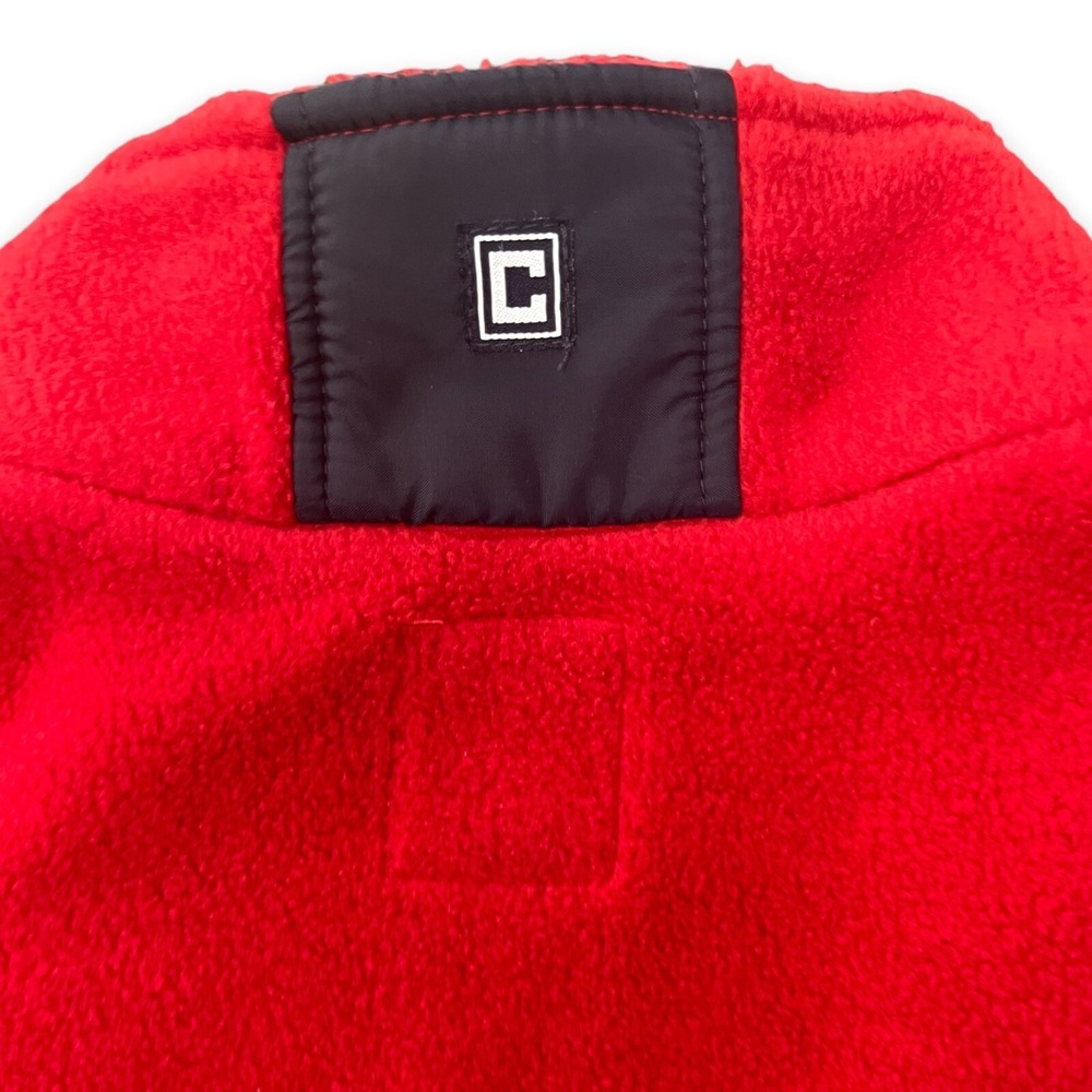 Ralph Lauren CHAPS Mens Fleece Jacket XXL Zip Front Red‎ Blue w/Pockets - Picture 7 of 8